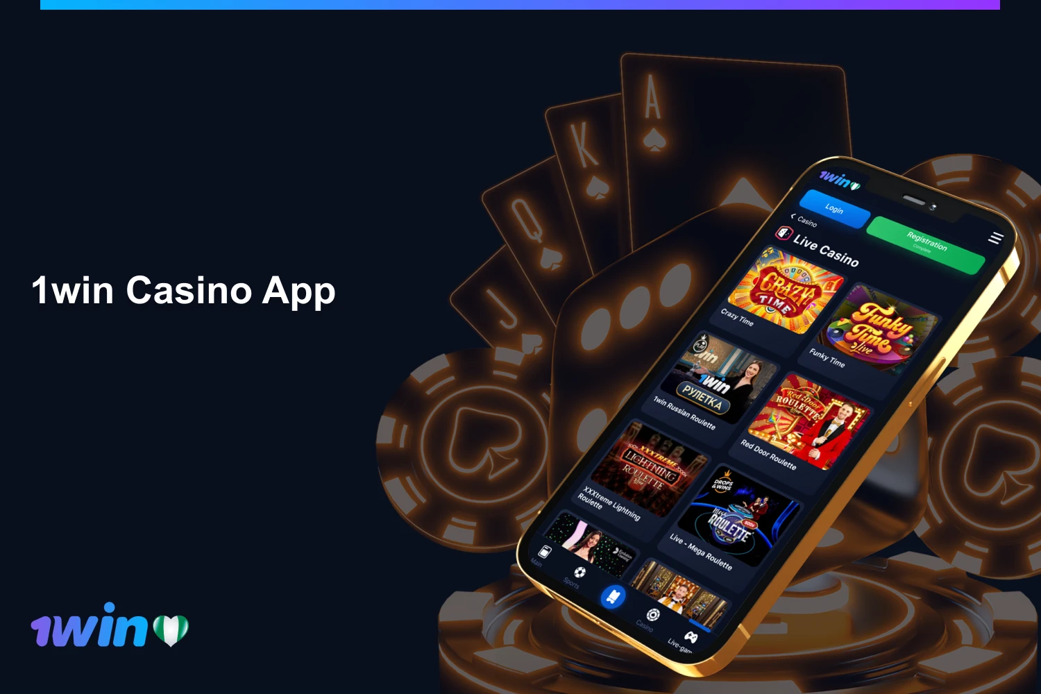 The 1win Nigeria app casino category has an extensive array of over 11,000 online games from nearly 150 providers
