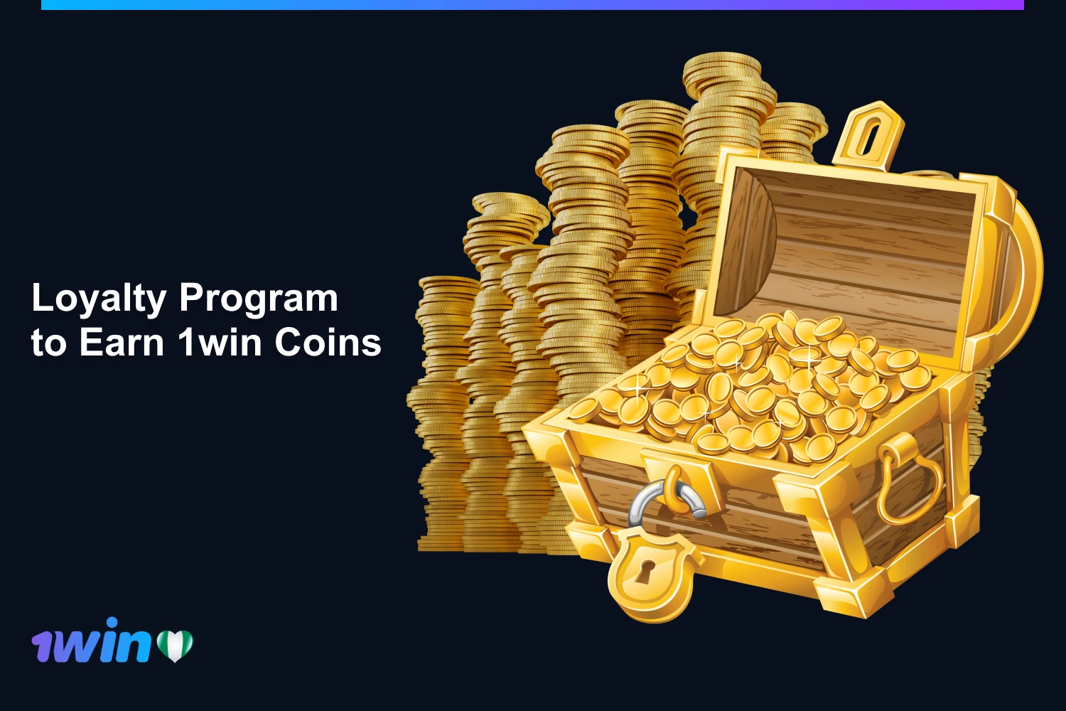 The 1win loyalty program allows Nigerians to get coins for betting real money and playing slots