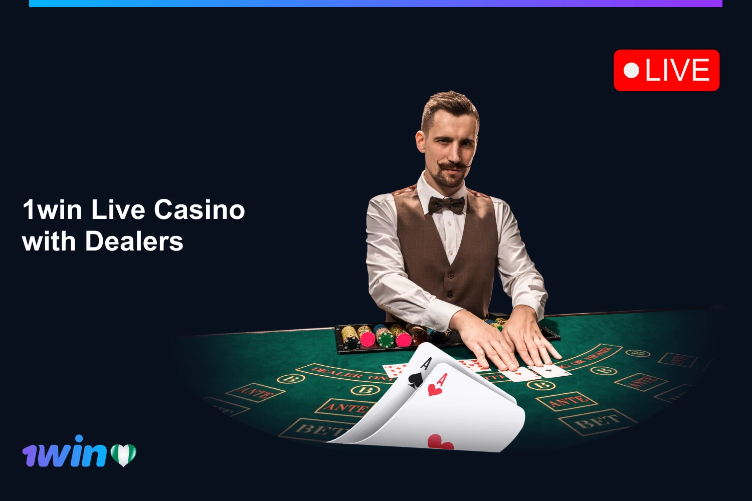 1win casino offers players from Nigeria to play over 500 games with professional live dealers