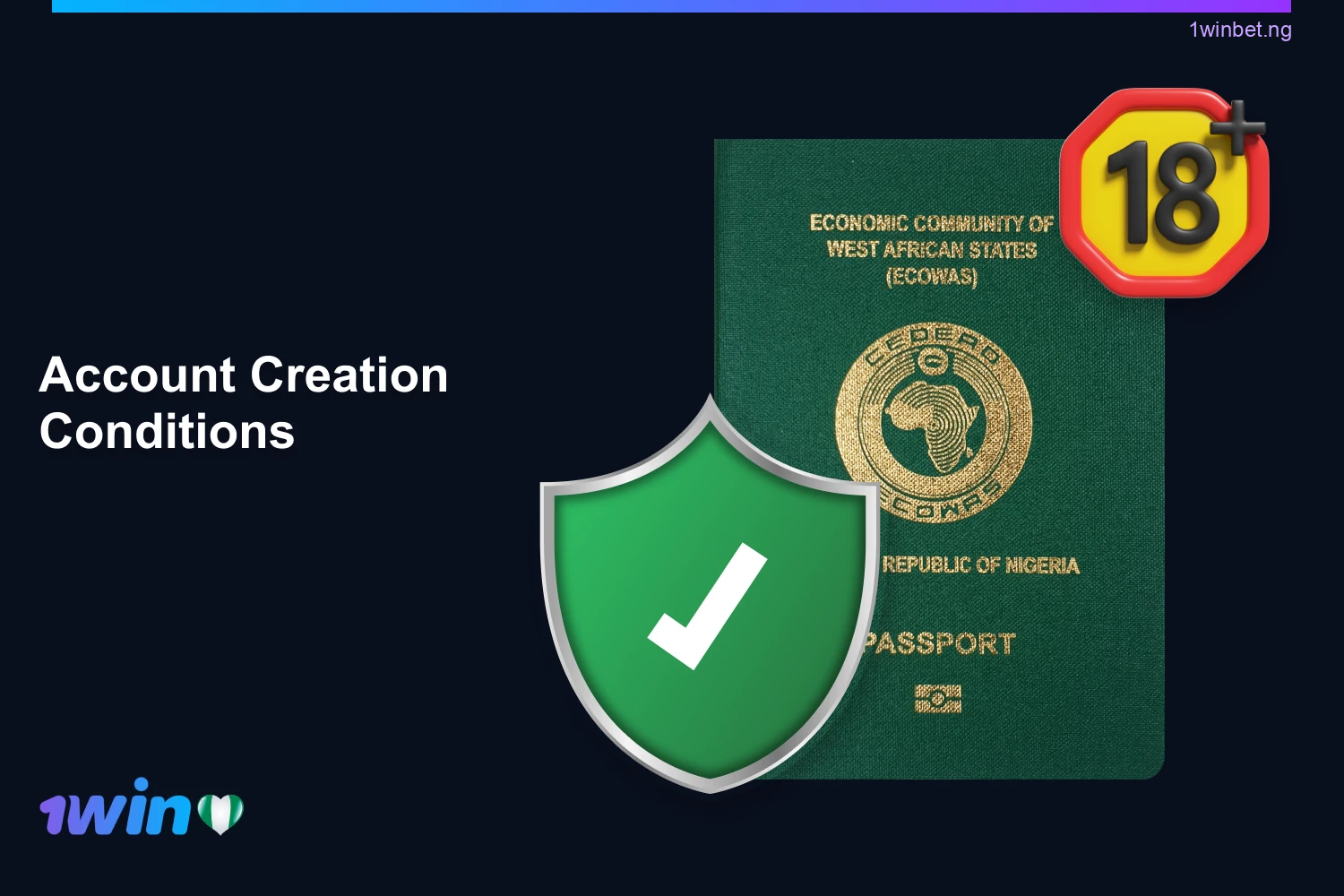 Nigerians should familiarize themselves with the account creation requirements, terms and conditions before creating an account in 1win