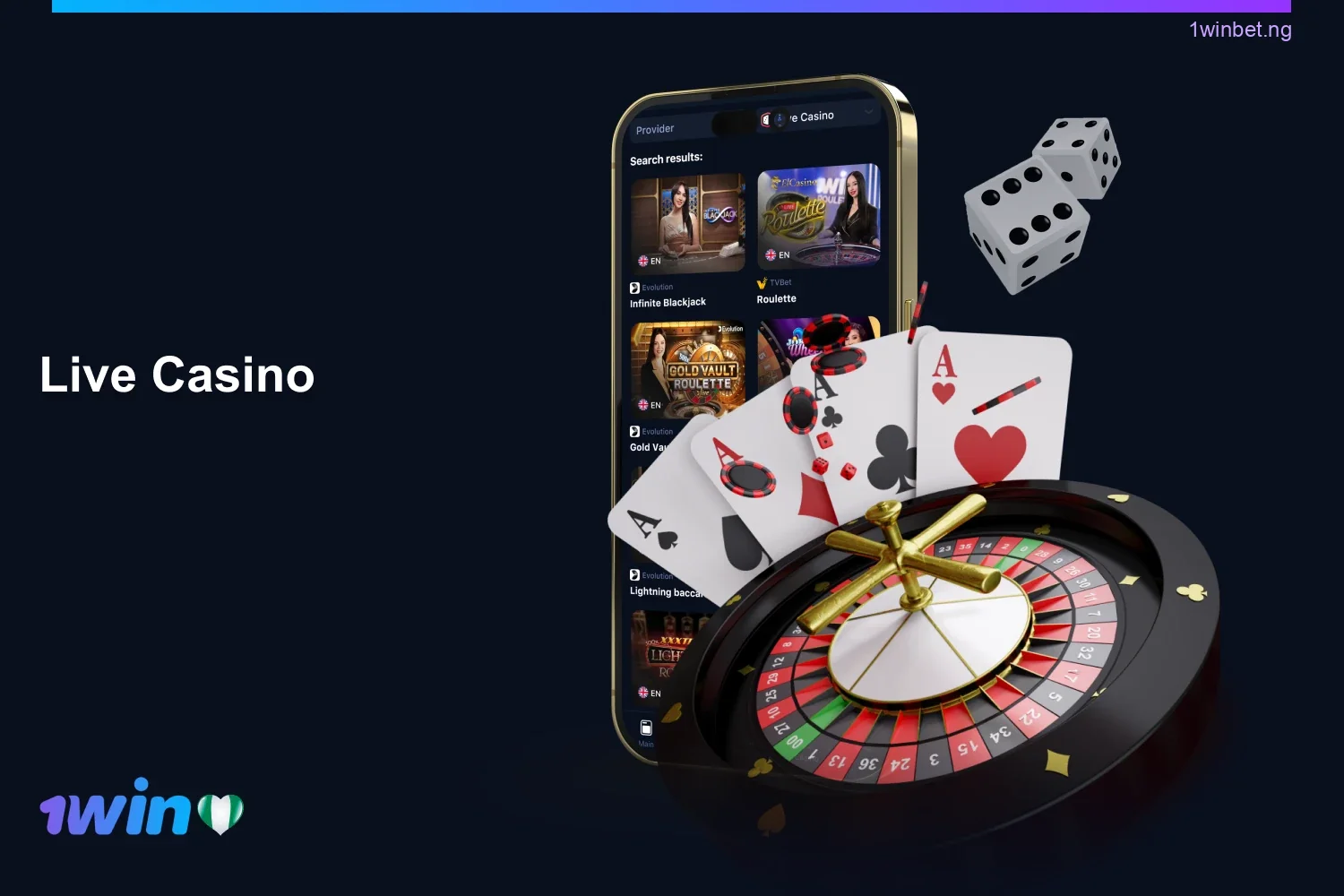 By choosing the official 1win site, players from Nigeria get access to 600+ live casino games