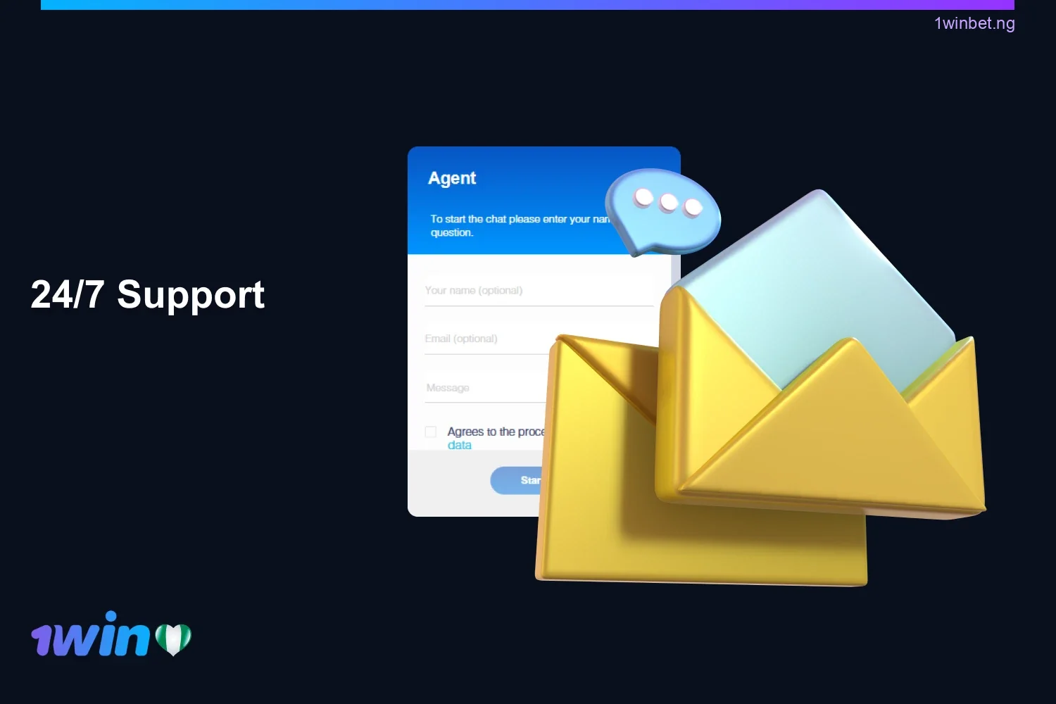 1win Nigeria's professional support team will answer any question you may have