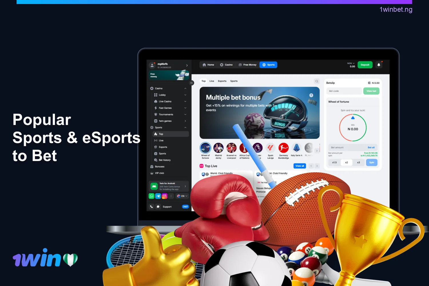 Nigeria’s favorite sports and eSports for betting
