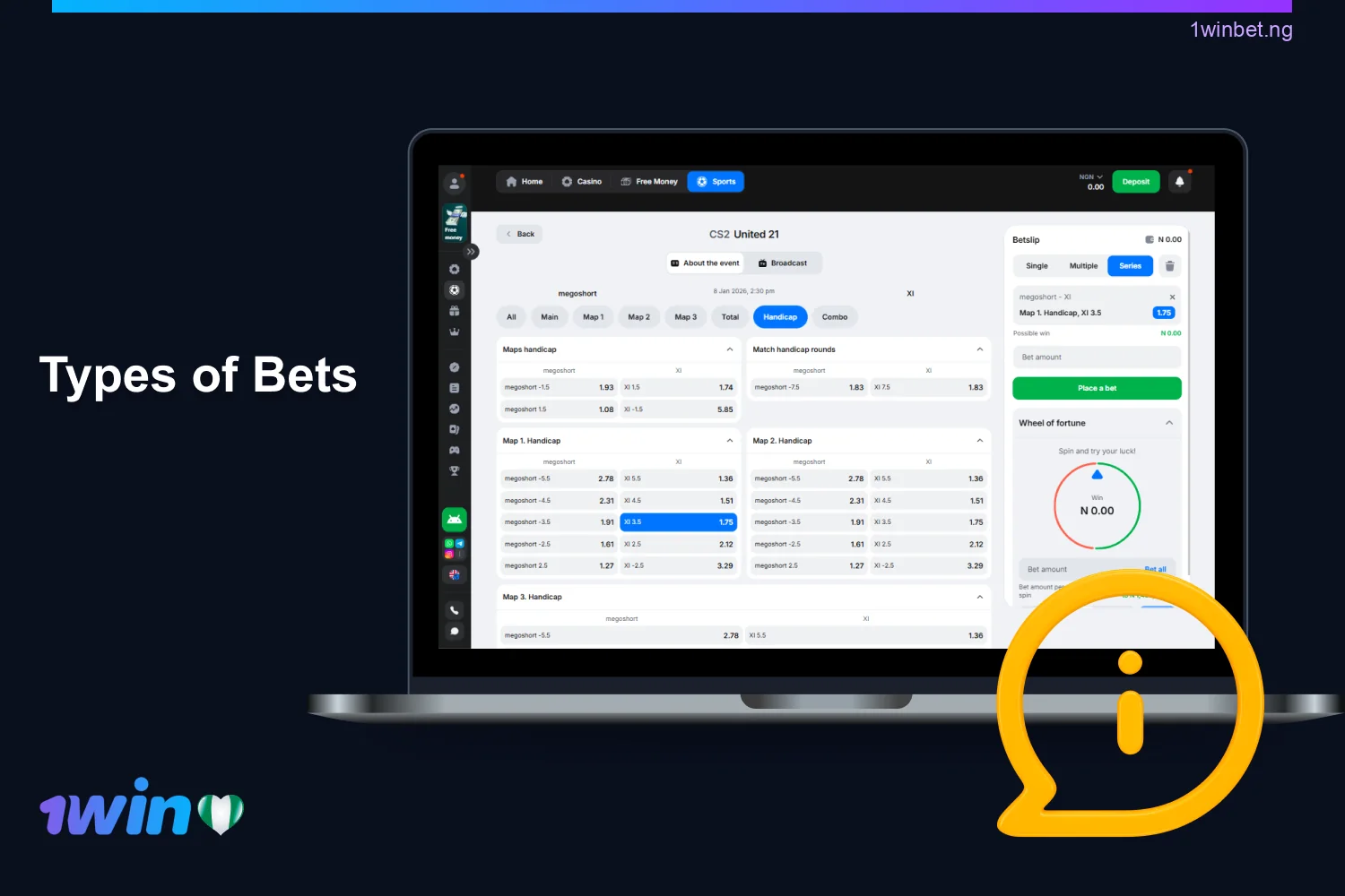 1win features 18 exciting bet types across sports and casino