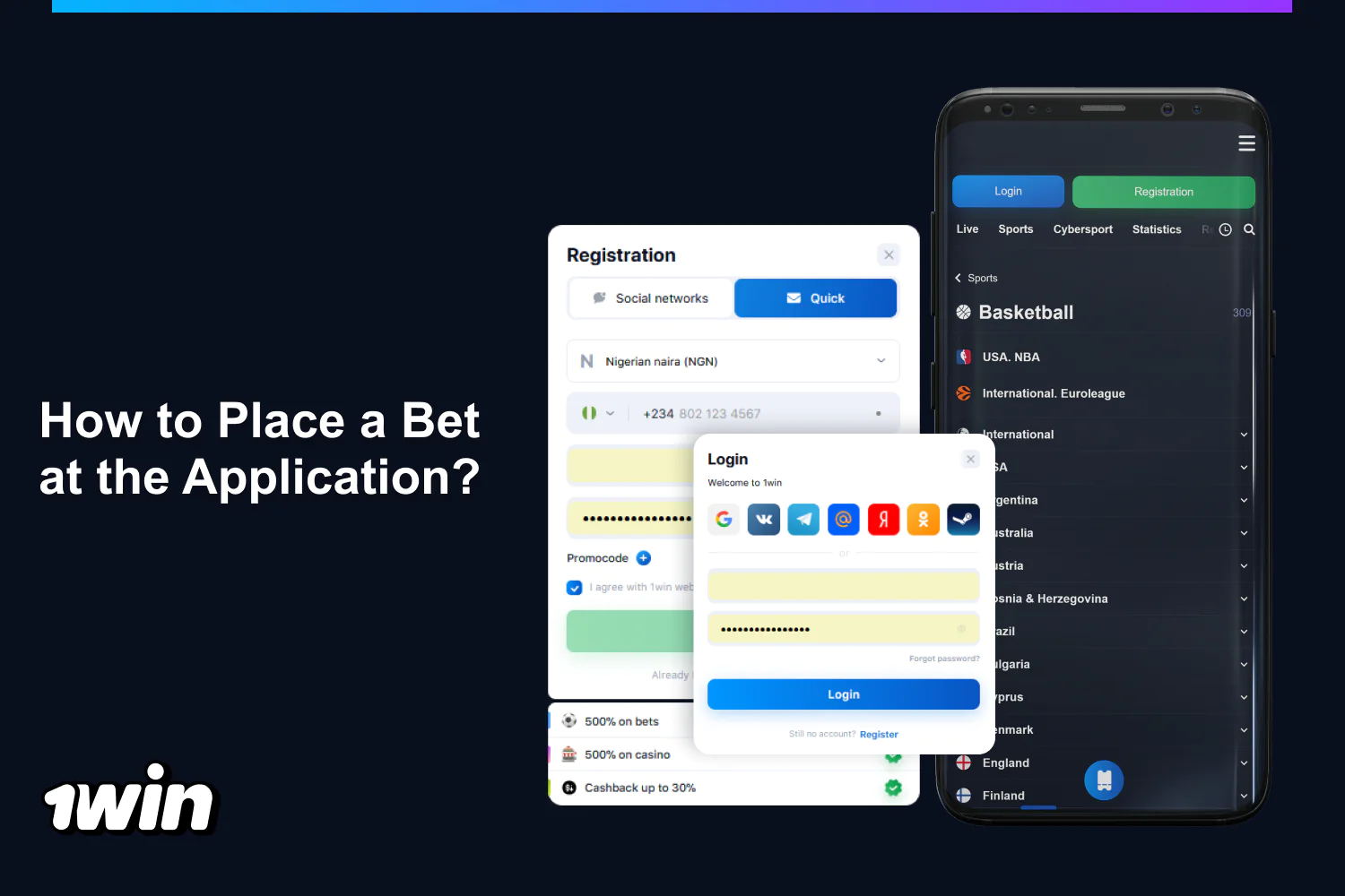 Nigerians find it easy to bet through the 1win app thanks to its user-friendly interface