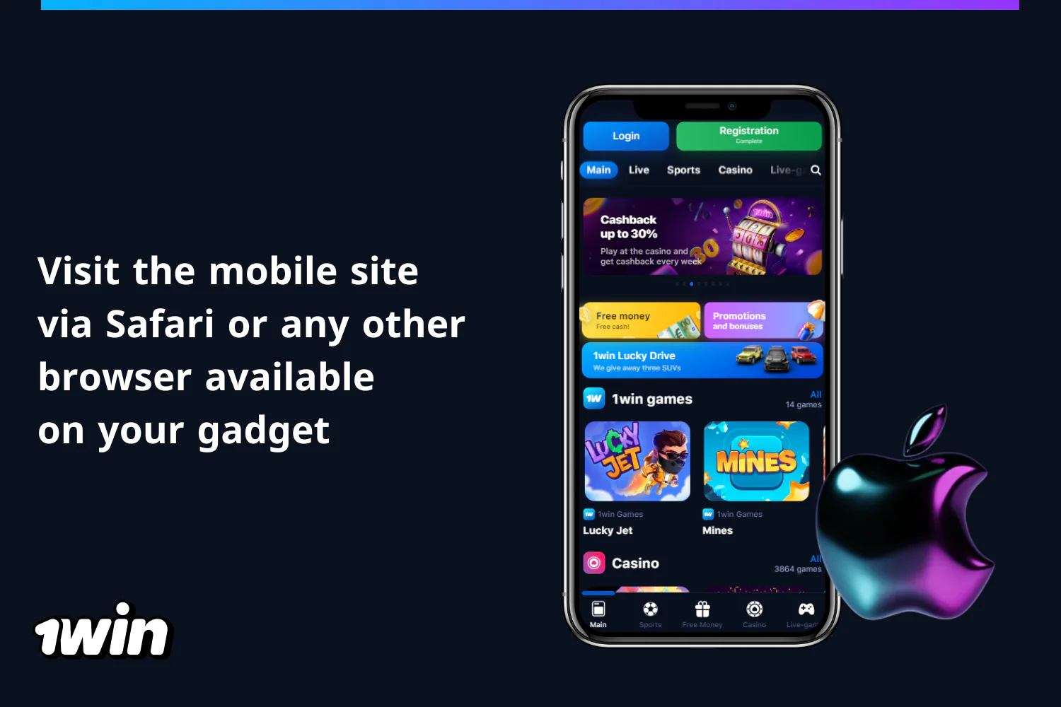 To download the app to an iPhone, a user from Nigeria should visit the website through any mobile browser