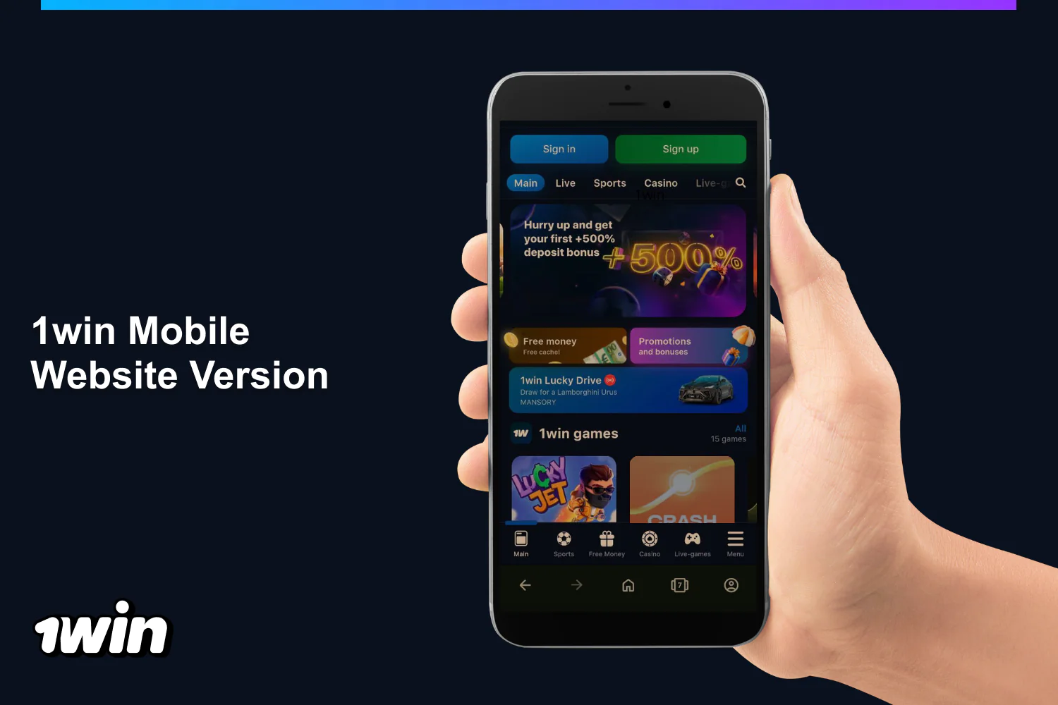 Access to 1win services through the mobile site for users from Nigeria provides full functionality of the application and real-time betting