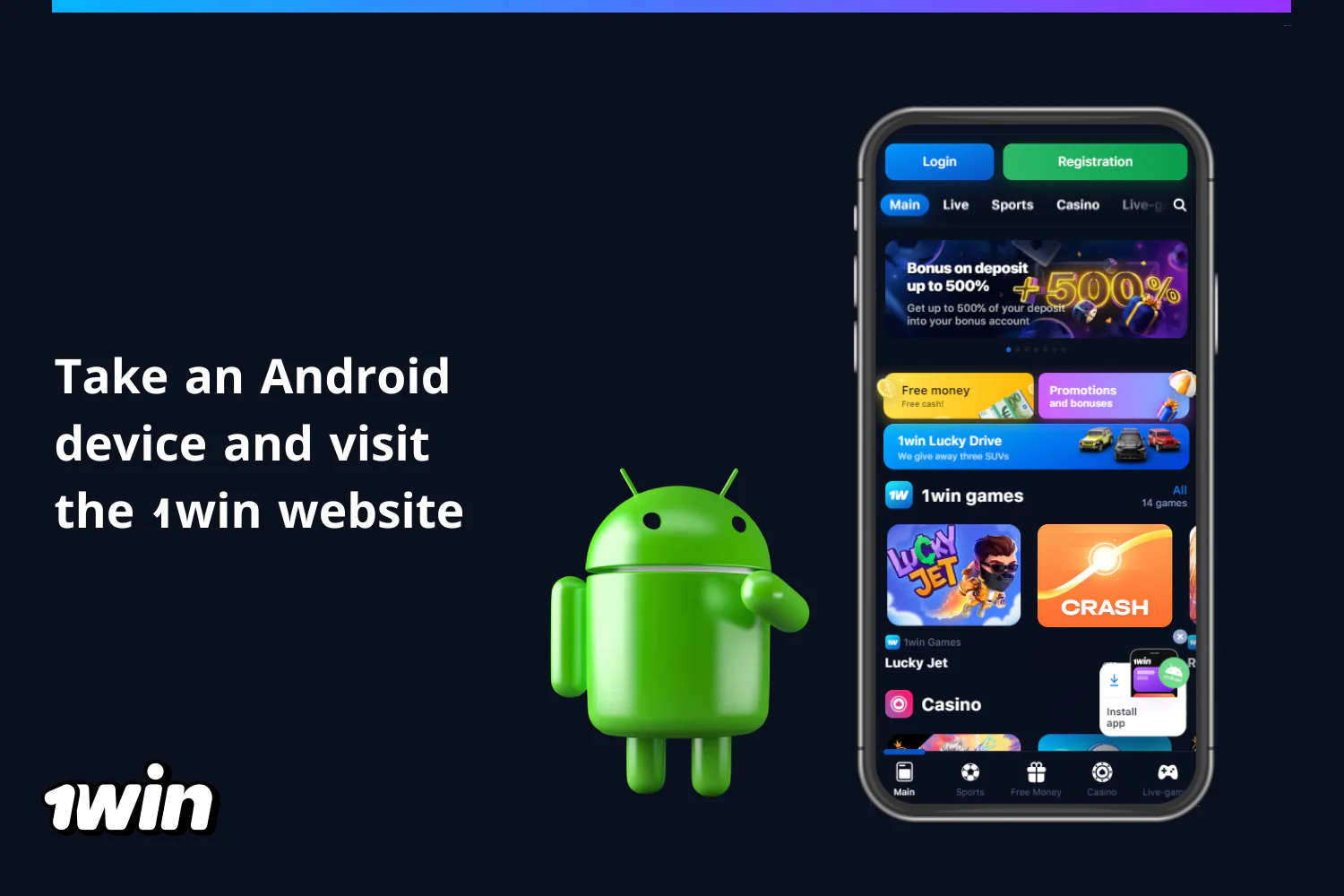 To download the application to your Android device, users from Nigeria should visit the 1Win website