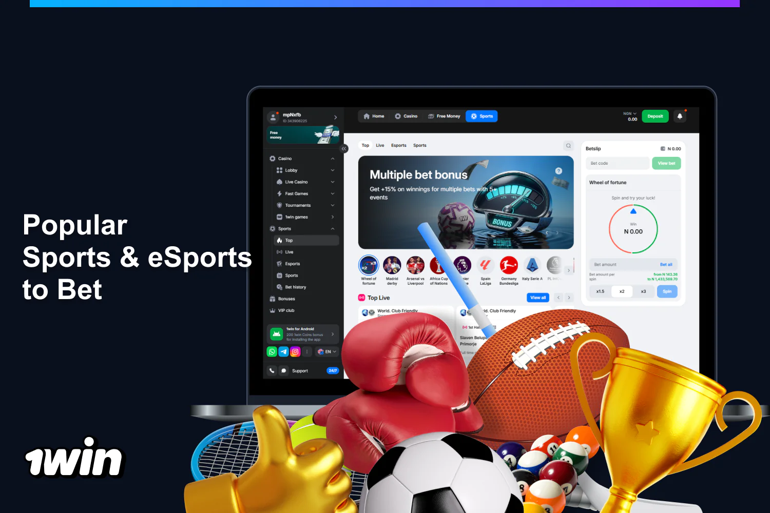 Nigeria’s favorite sports and eSports for betting